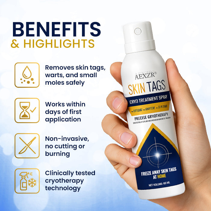 AEXZR® Cryotherapy Spray: Rapid removal of warts and calluses - visible results in 7 days ✨